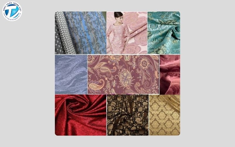 In vải lụa có màu sắc sống động